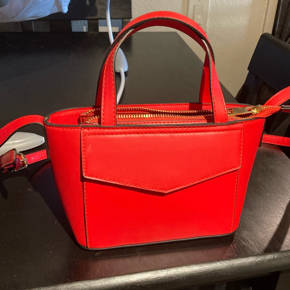 Small faux leather purse